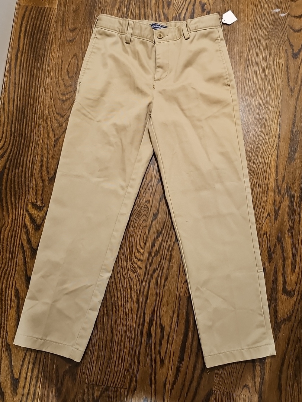 Lands' End Classic Tan Straight Chinos